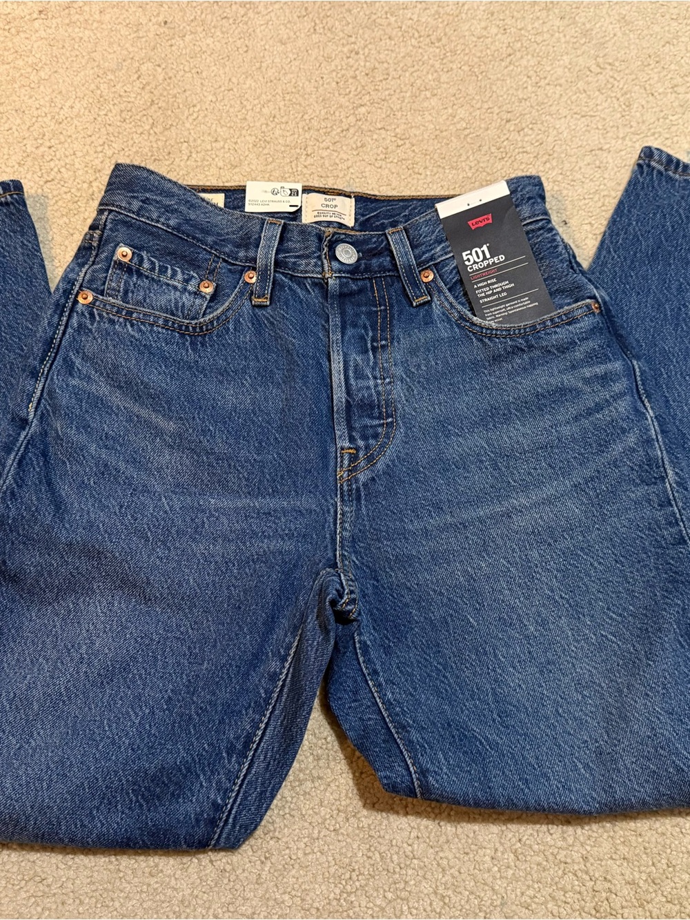 Levi’s 501 Cropped Jeans NEW